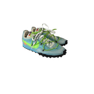 Women's Off-White x Nike Waffle Racer “Vivid Sky” Size 7